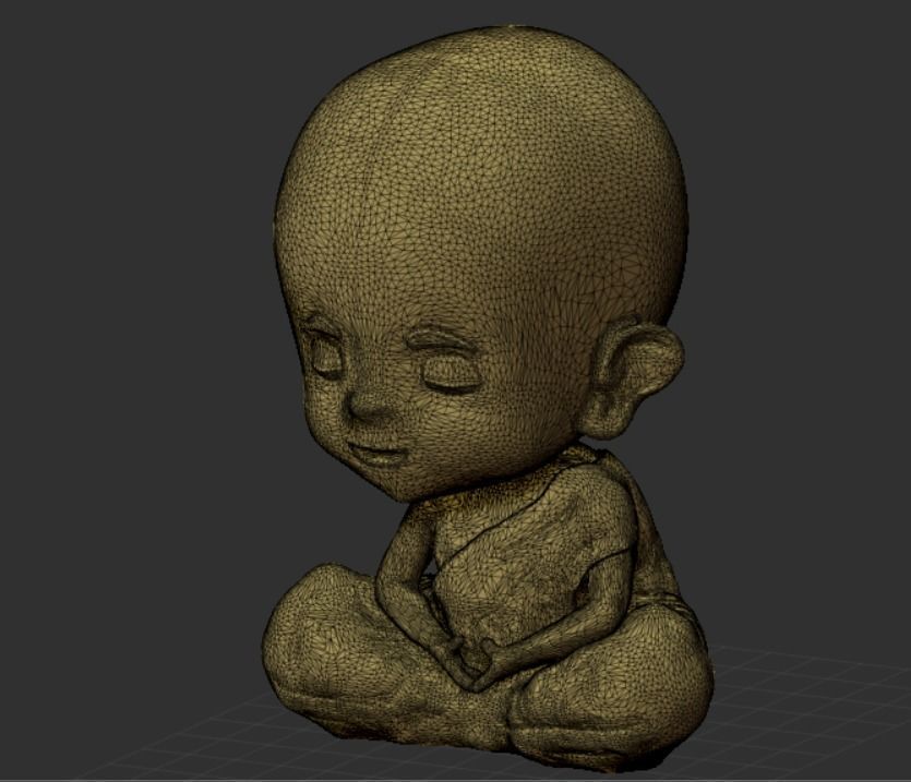 little Buddha 3D print model_9
