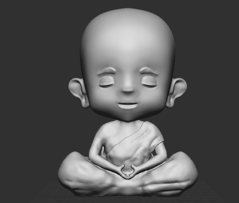 little Buddha 3D print model_16