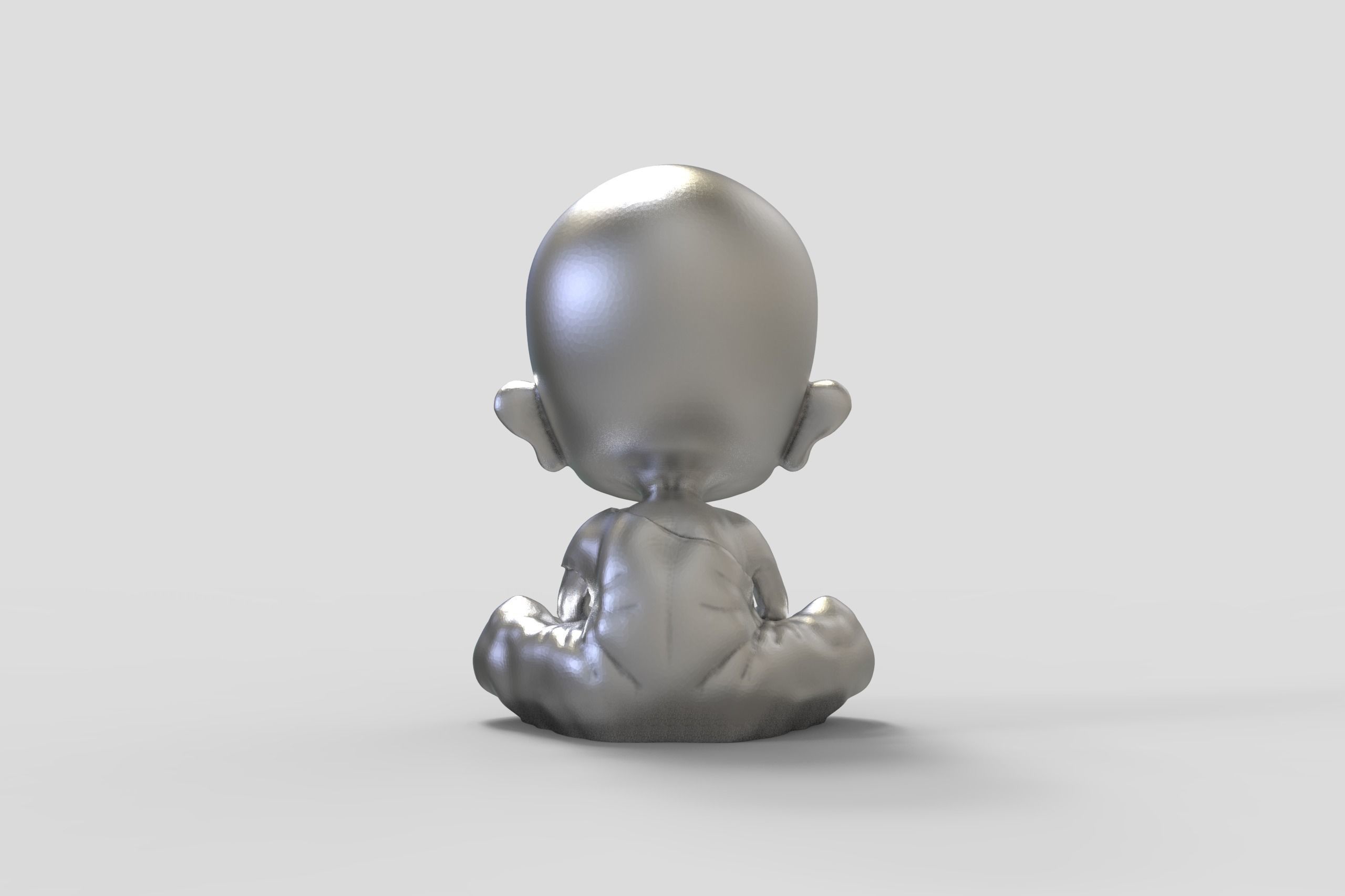 little Buddha 3D print model_2