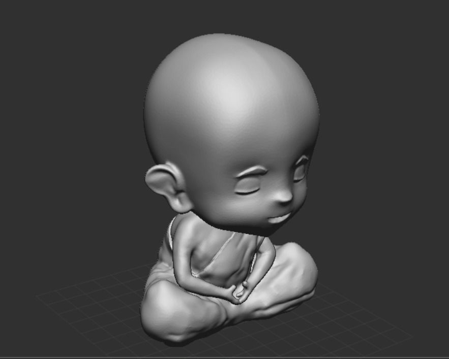 little Buddha 3D print model_14