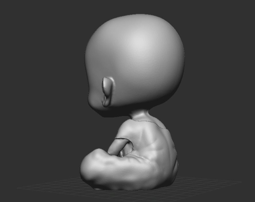 little Buddha 3D print model_13