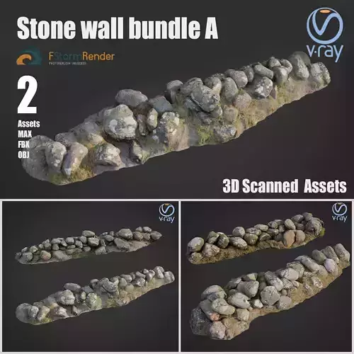 Stone wall bundle A