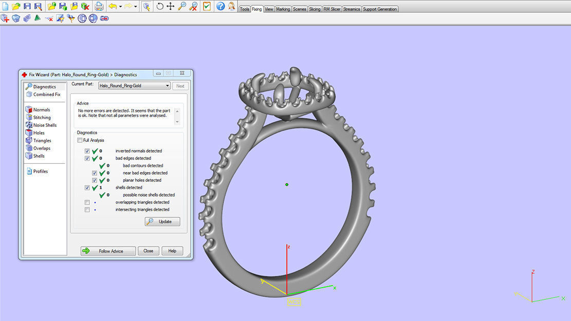 Classical Halo Ring 3D print model_7
