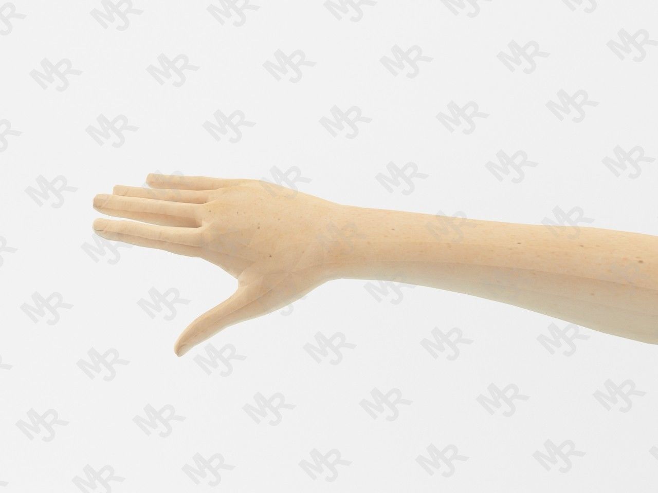 Elf Woman Low-poly 3D model_10