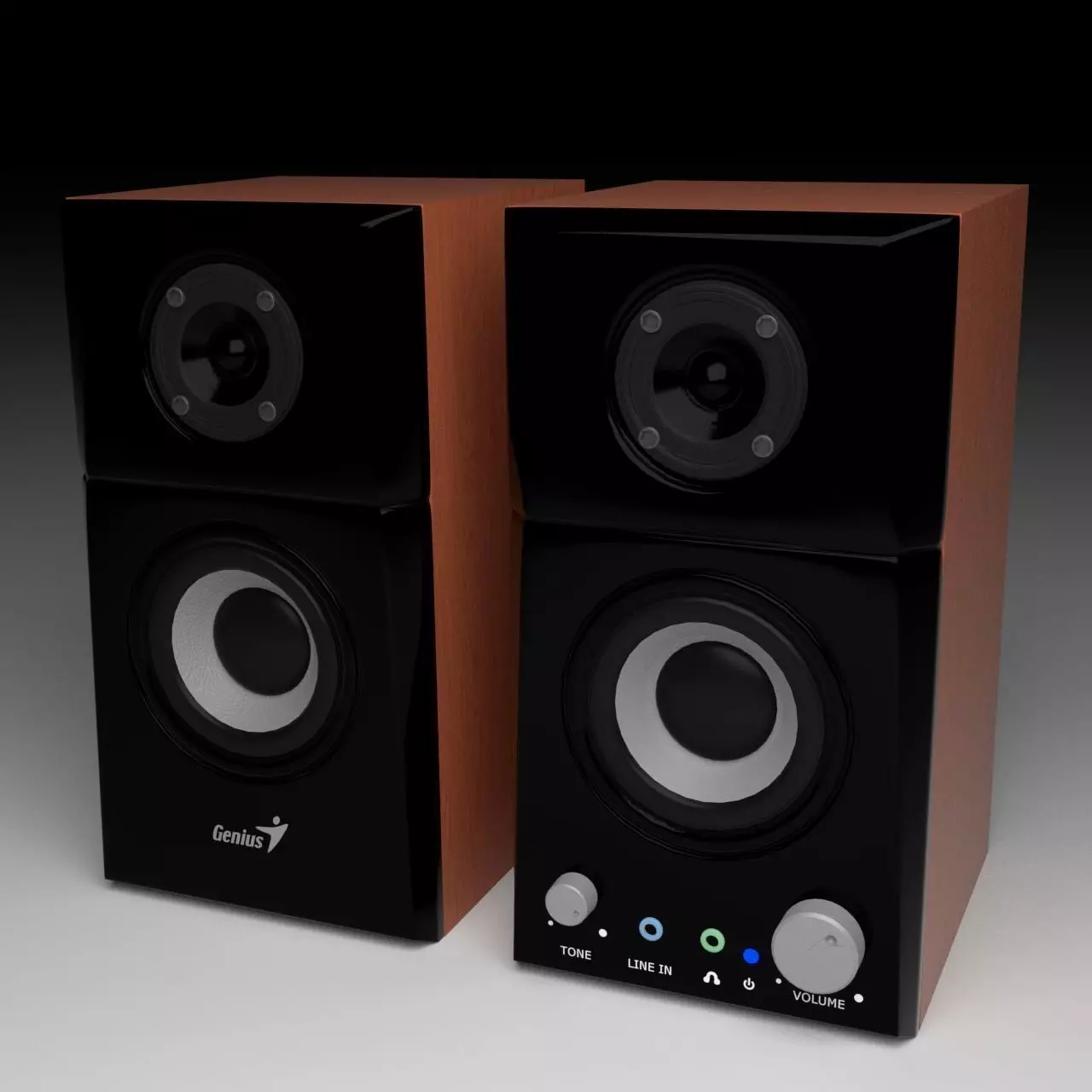Genius S-PHF500A Computer Speakers 3D model_0