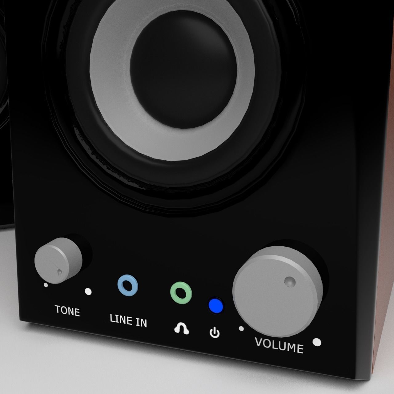 Genius S-PHF500A Computer Speakers 3D model_2