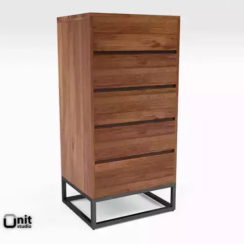 Logan Industrial 5-drawer Dresser by West Elm