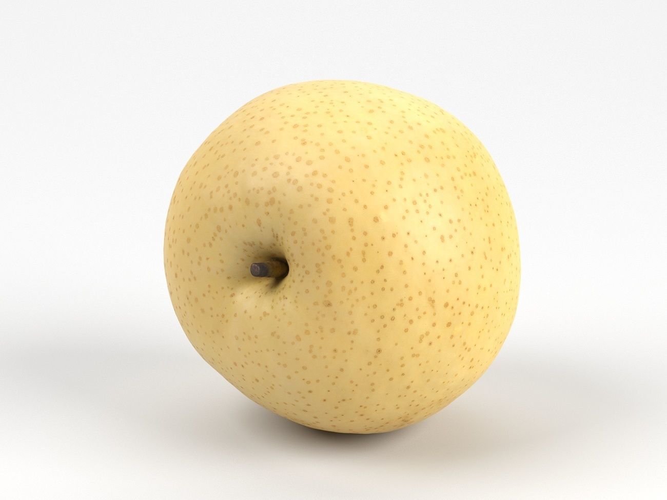 Photorealistic Nashi Pear 3D Scan 3D model_3