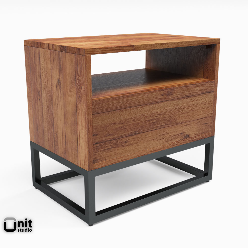 Logan Industrial Bedroom Collection by West Elm 3D model_12