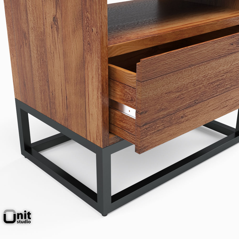 Logan Industrial Bedroom Collection by West Elm 3D model_8