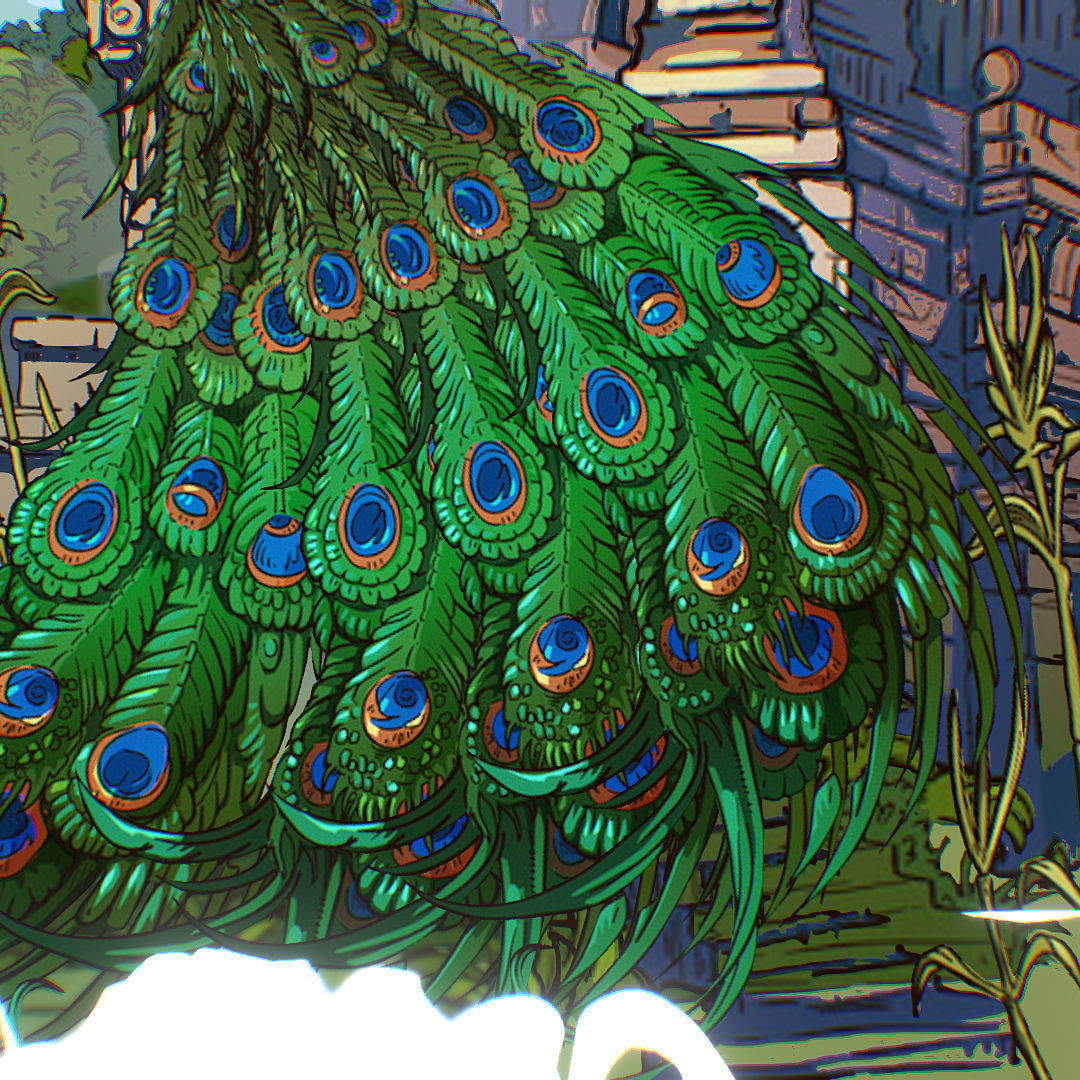 Landscape Asia Scene Animated Vector Paralax Low-poly 3D model_18