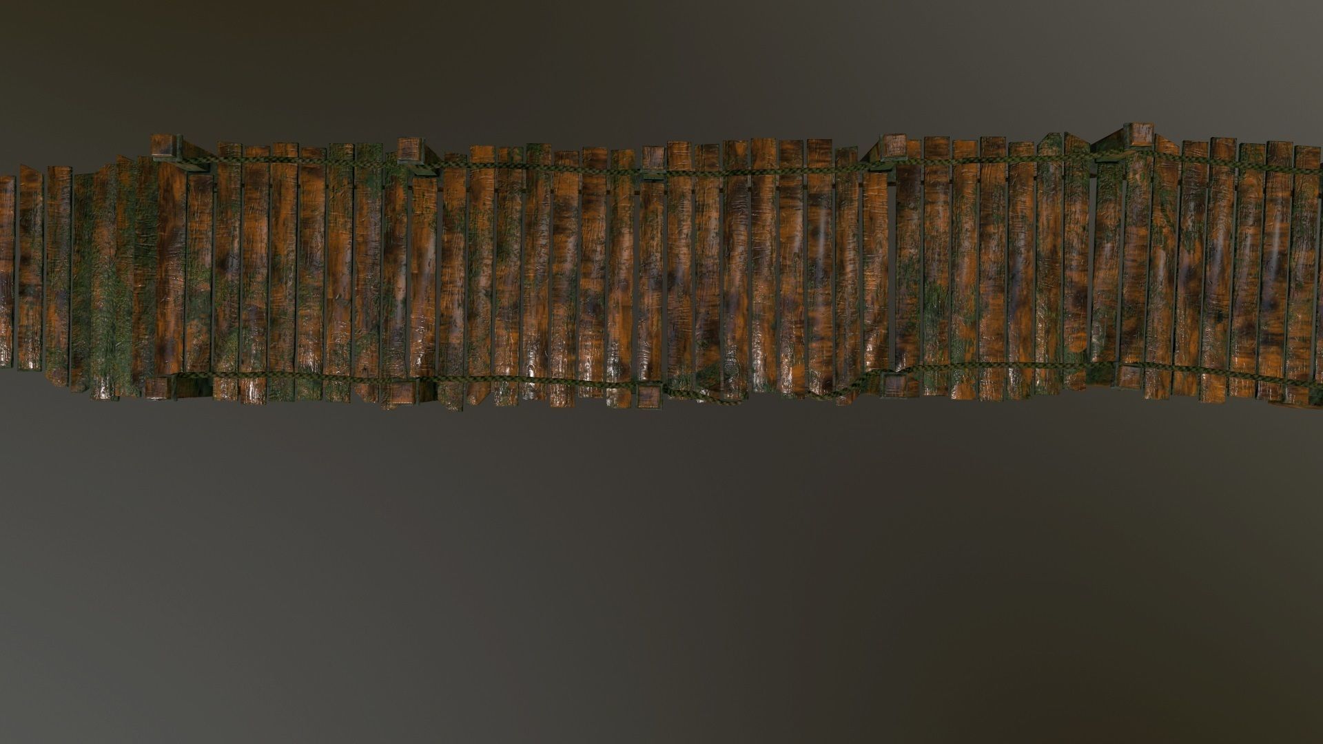 wooden pier Low-poly 3D model_14