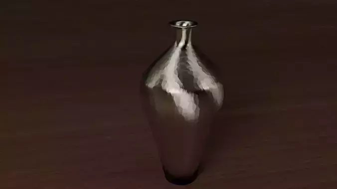 Metal Vase Platinum