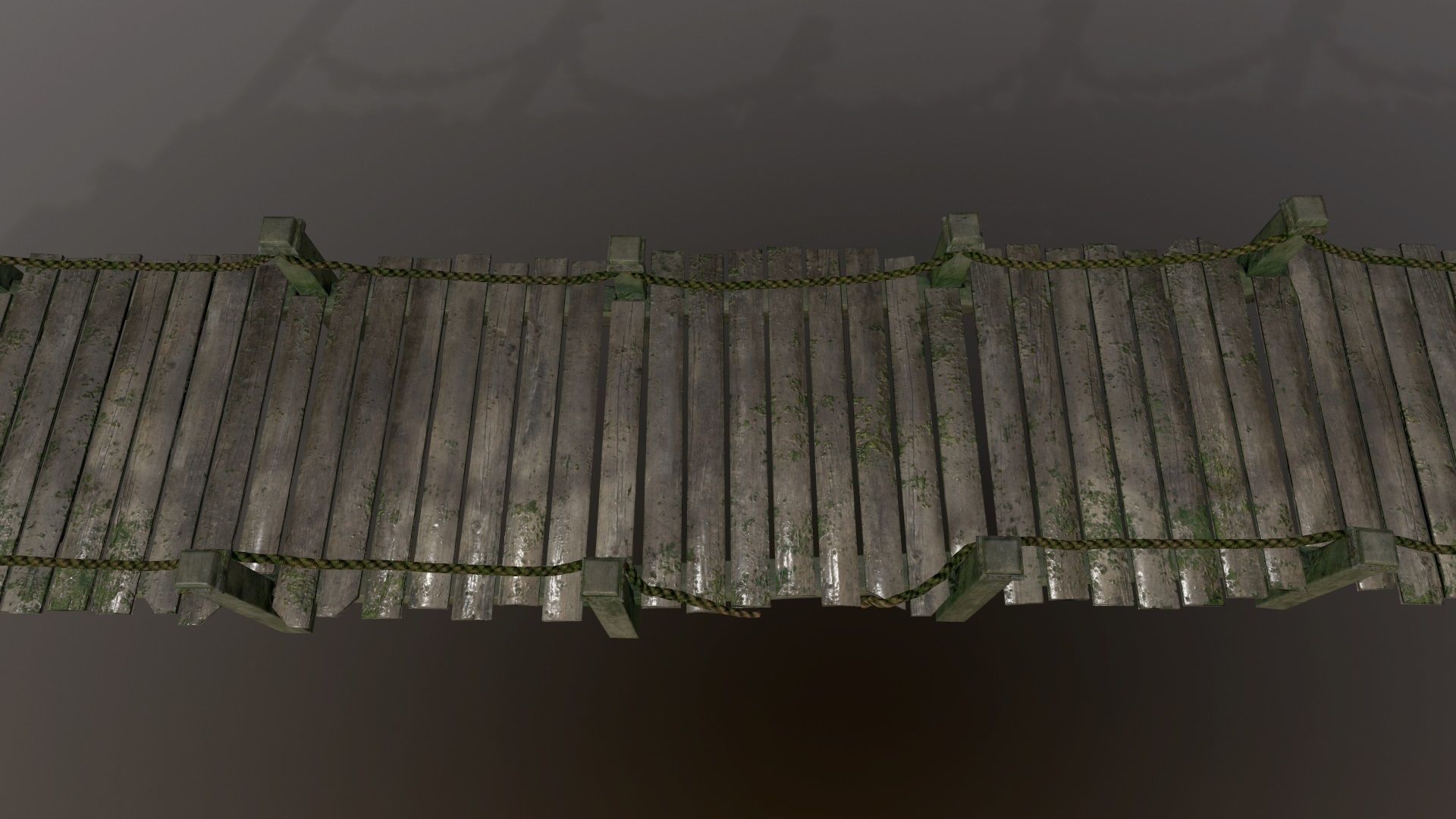 wooden pier  Low-poly 3D model_11