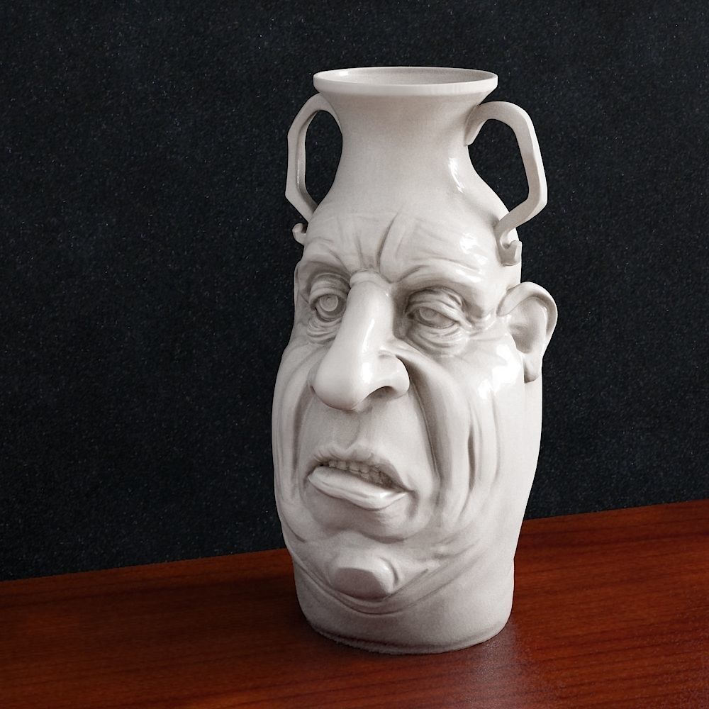 Vase Head 3d print 3D print model_1