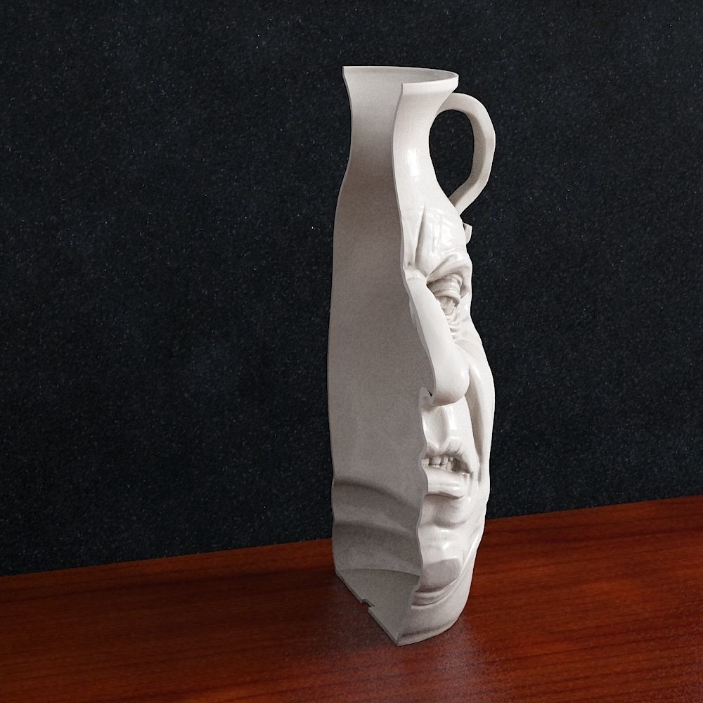 Vase Head 3d print 3D print model_3