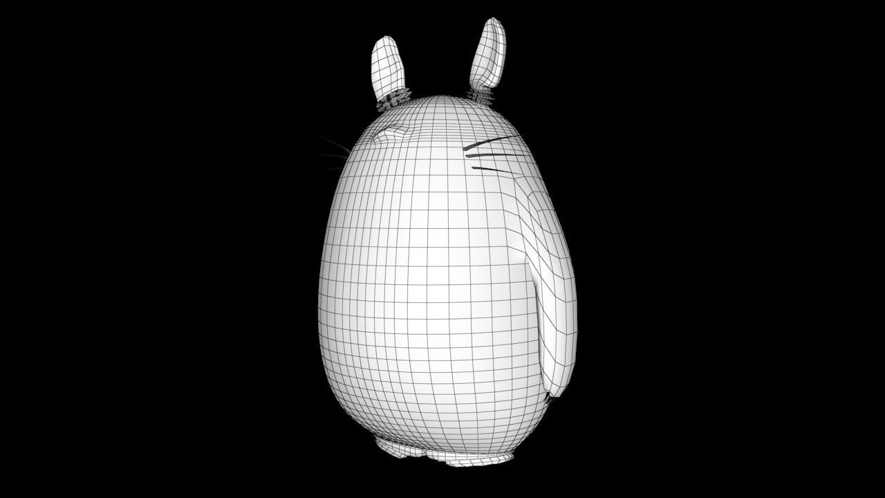My Neighbour Totoro Low-poly 3D model_5