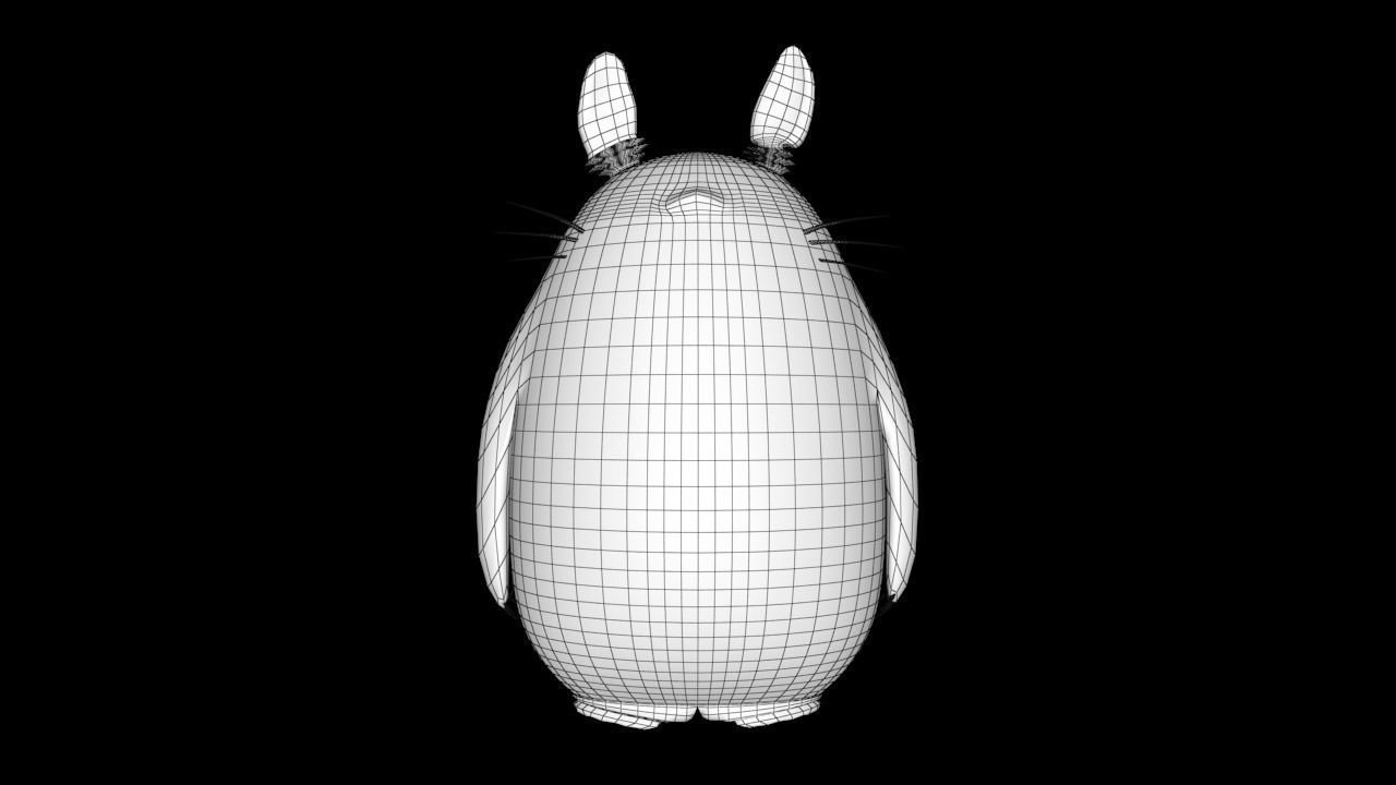 My Neighbour Totoro Low-poly 3D model_3