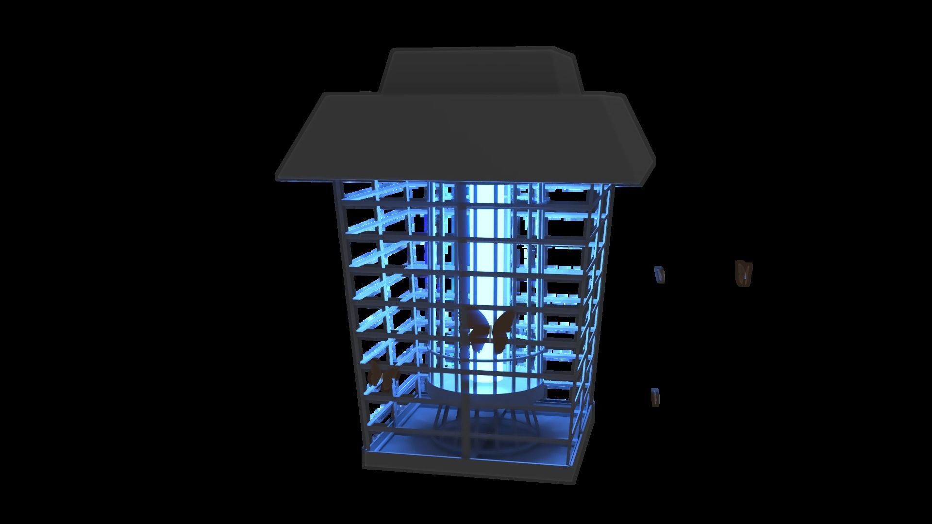 Bug Zapper Trap 3D model_4