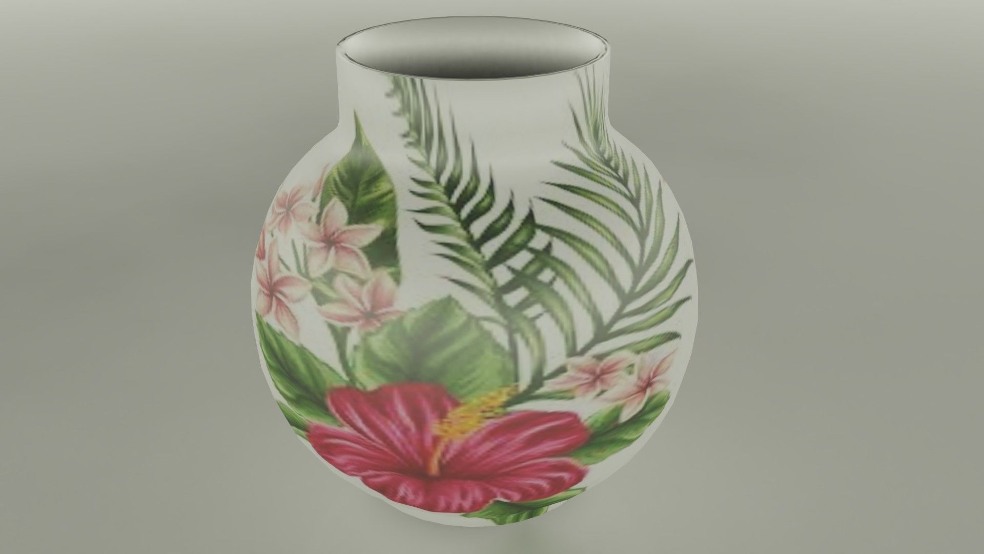 Vase Collection 1 with tree Low-poly 3D model_83
