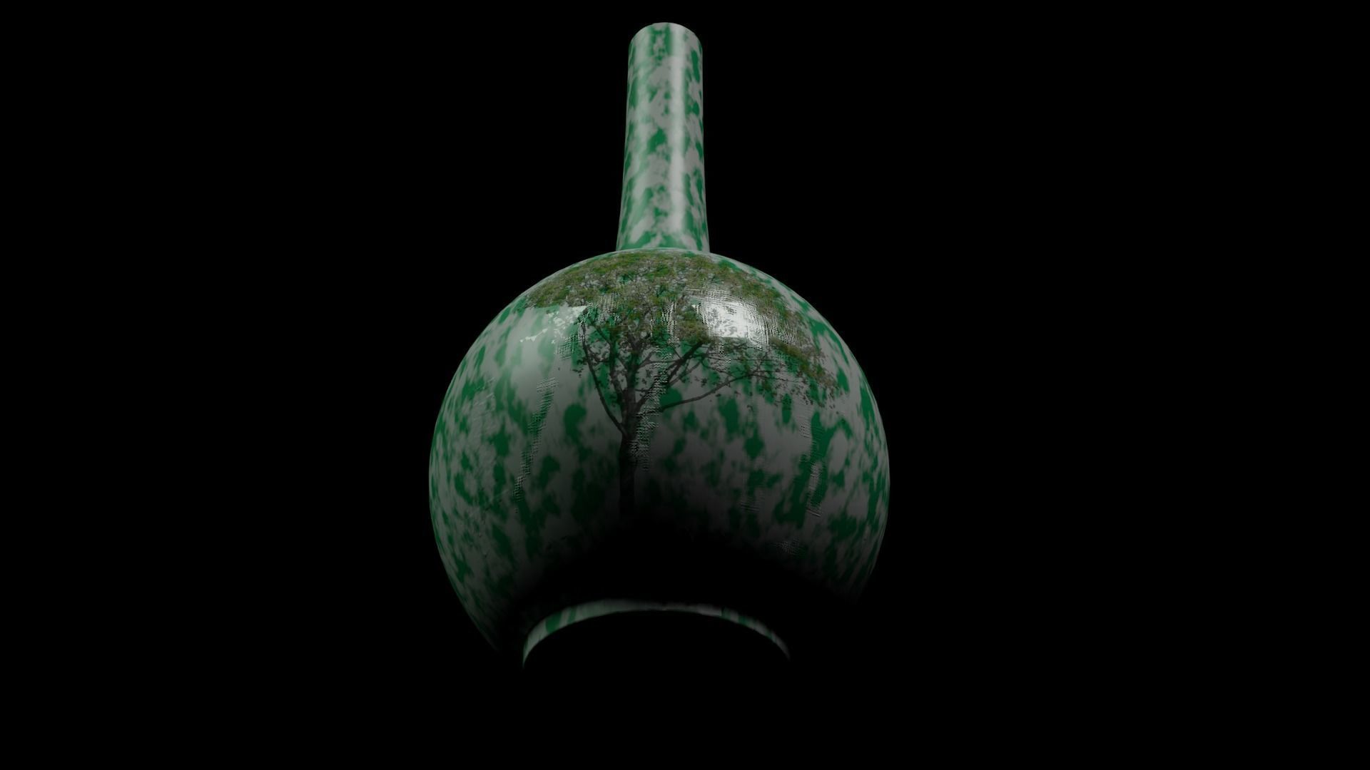 Vase Collection 1 with tree Low-poly 3D model_41