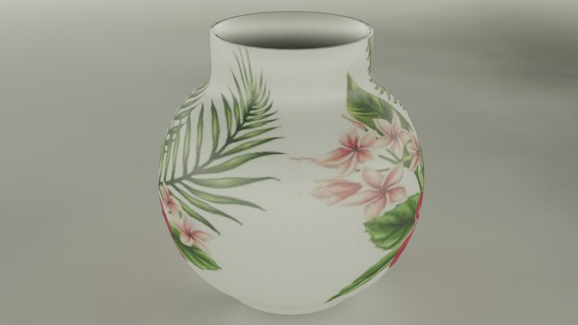 Vase Collection 1 with tree Low-poly 3D model_81