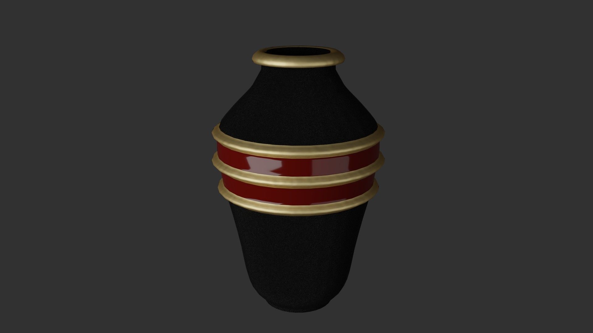 Vase Collection 1 with tree Low-poly 3D model_9