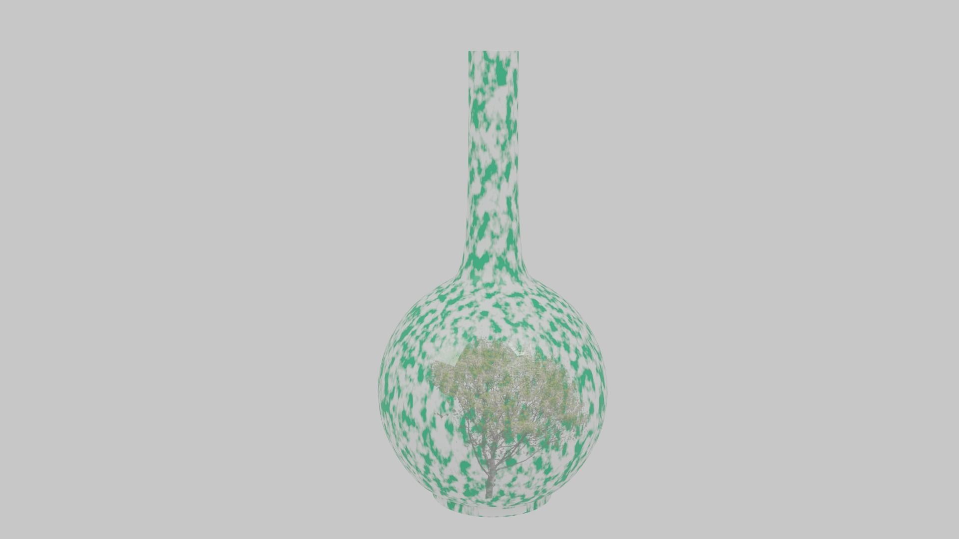 Vase Collection 1 with tree Low-poly 3D model_48