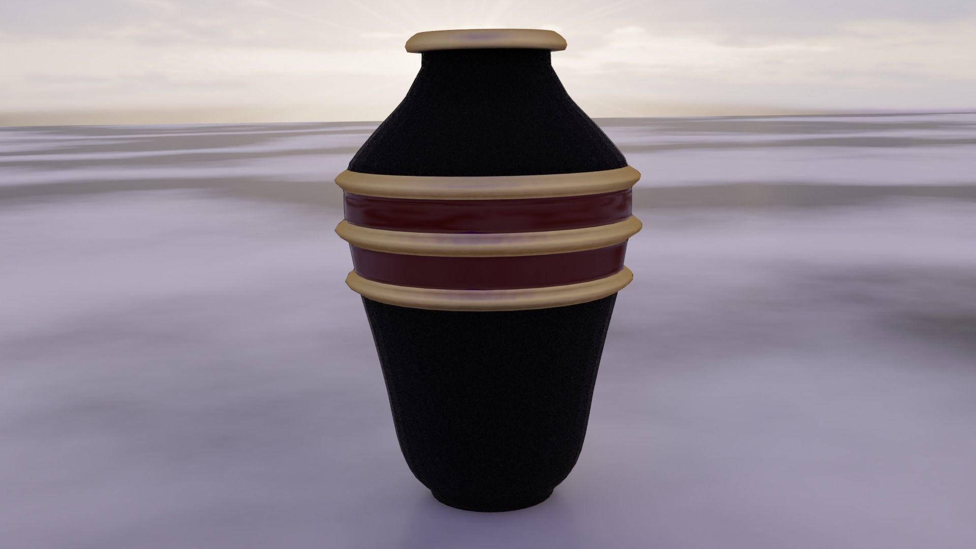 Vase Collection 1 with tree Low-poly 3D model_62