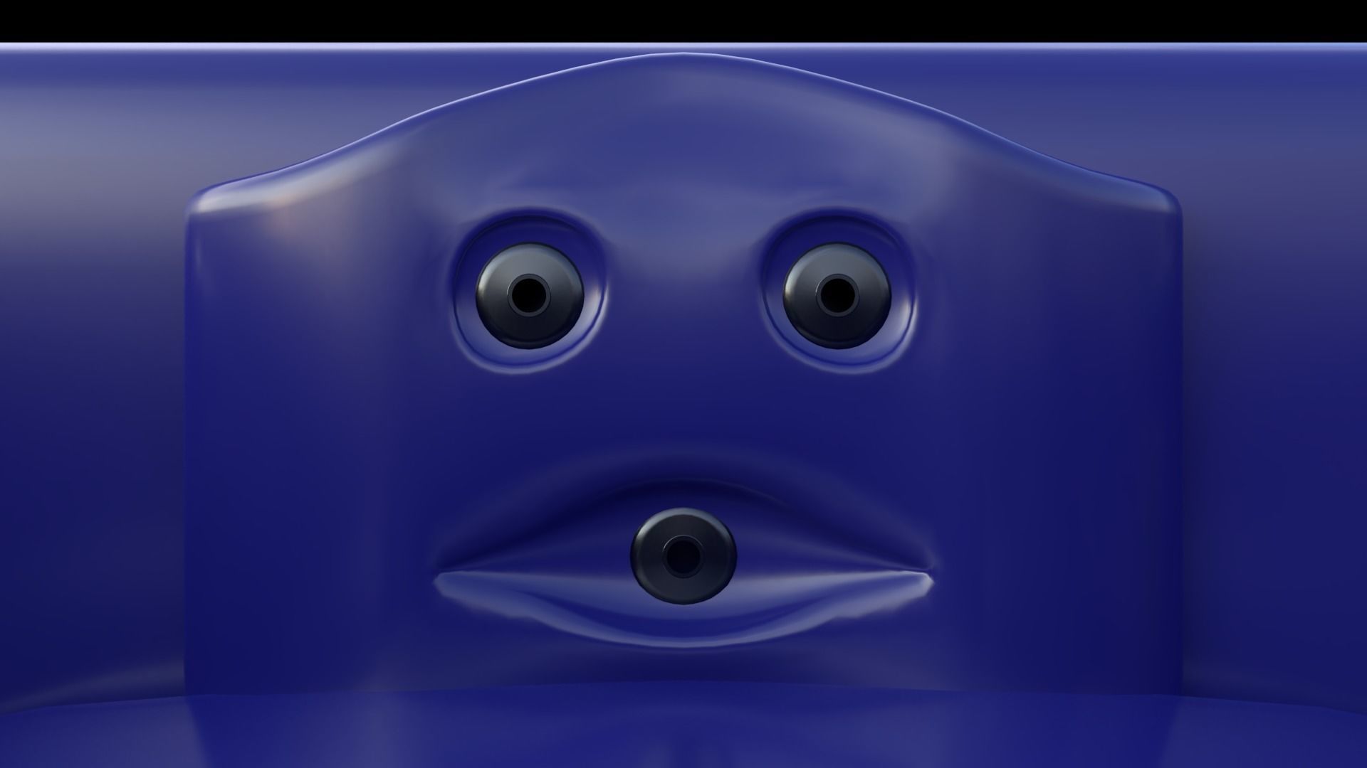 Simple Hot Tub Set Low-poly 3D model_5