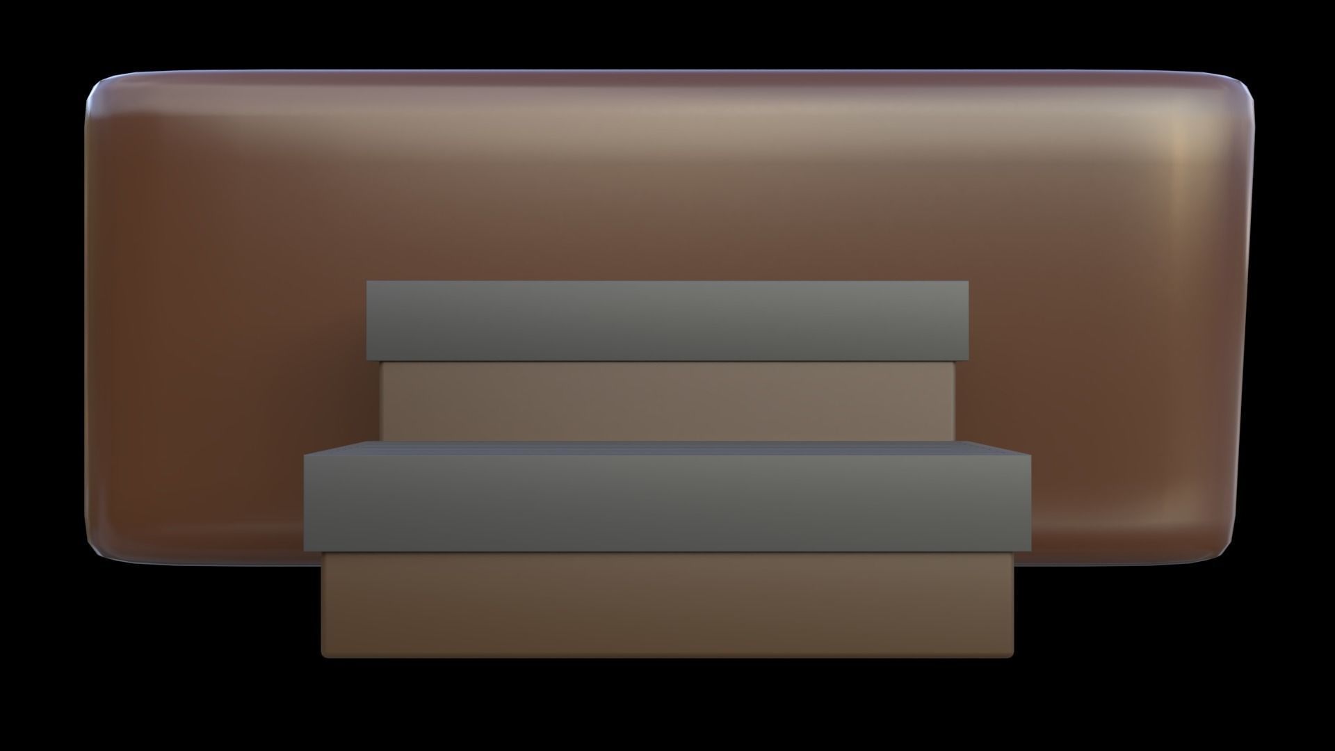 Simple Hot Tub Set Low-poly 3D model_8