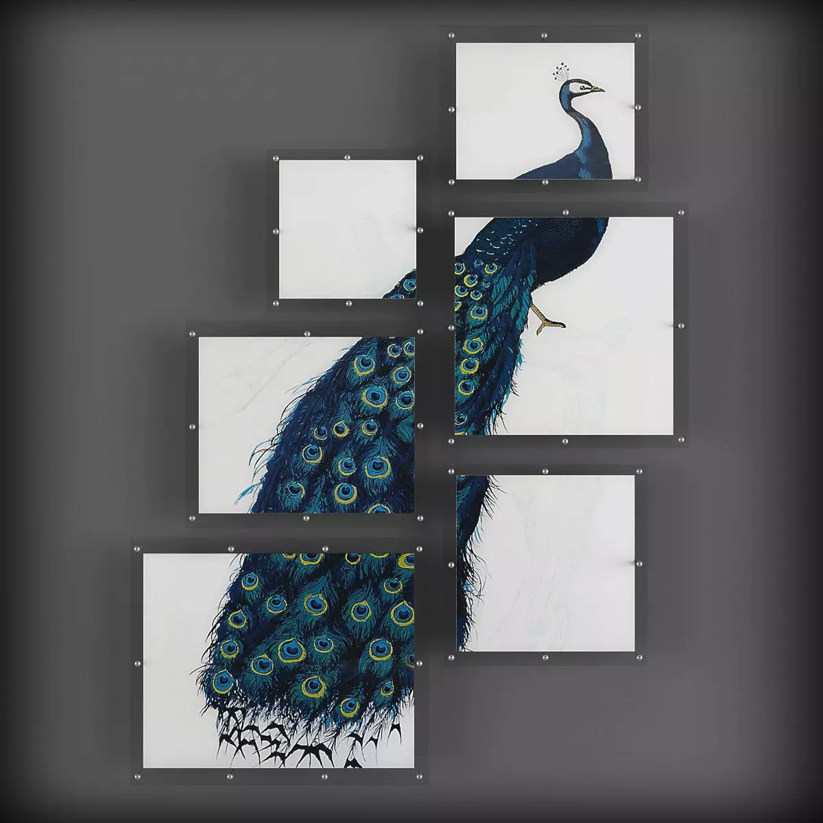 Picture Frames Low-poly 3D model_0