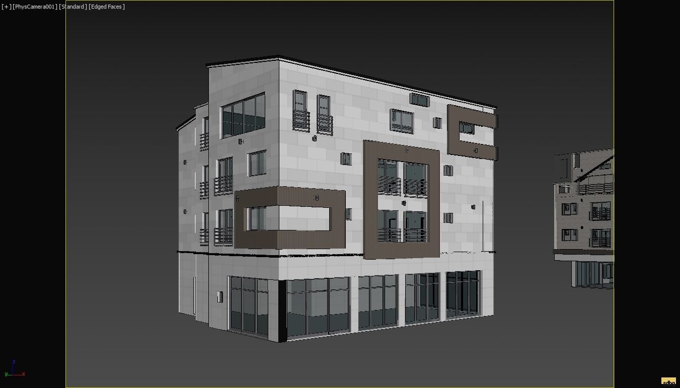 modern house 10set 3D model_11