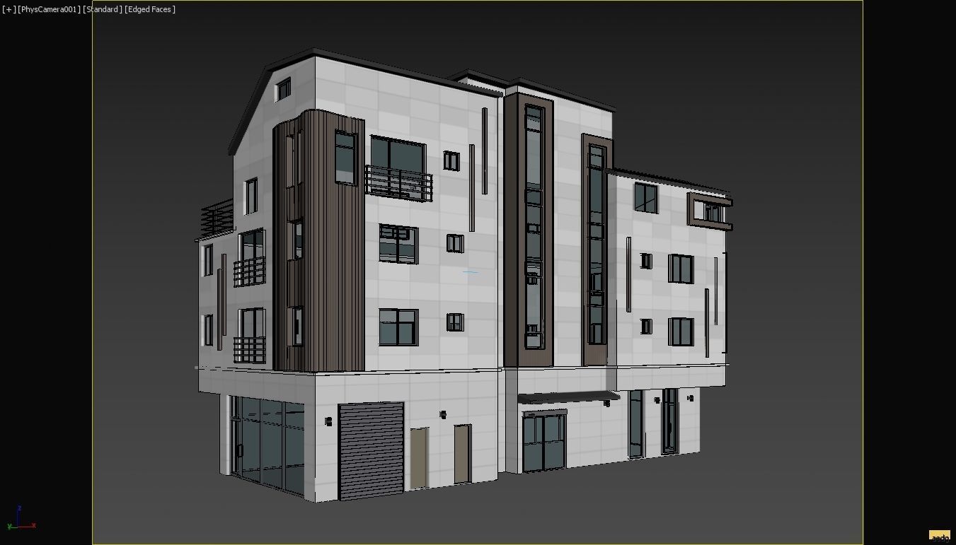 modern house 10set 3D model_12