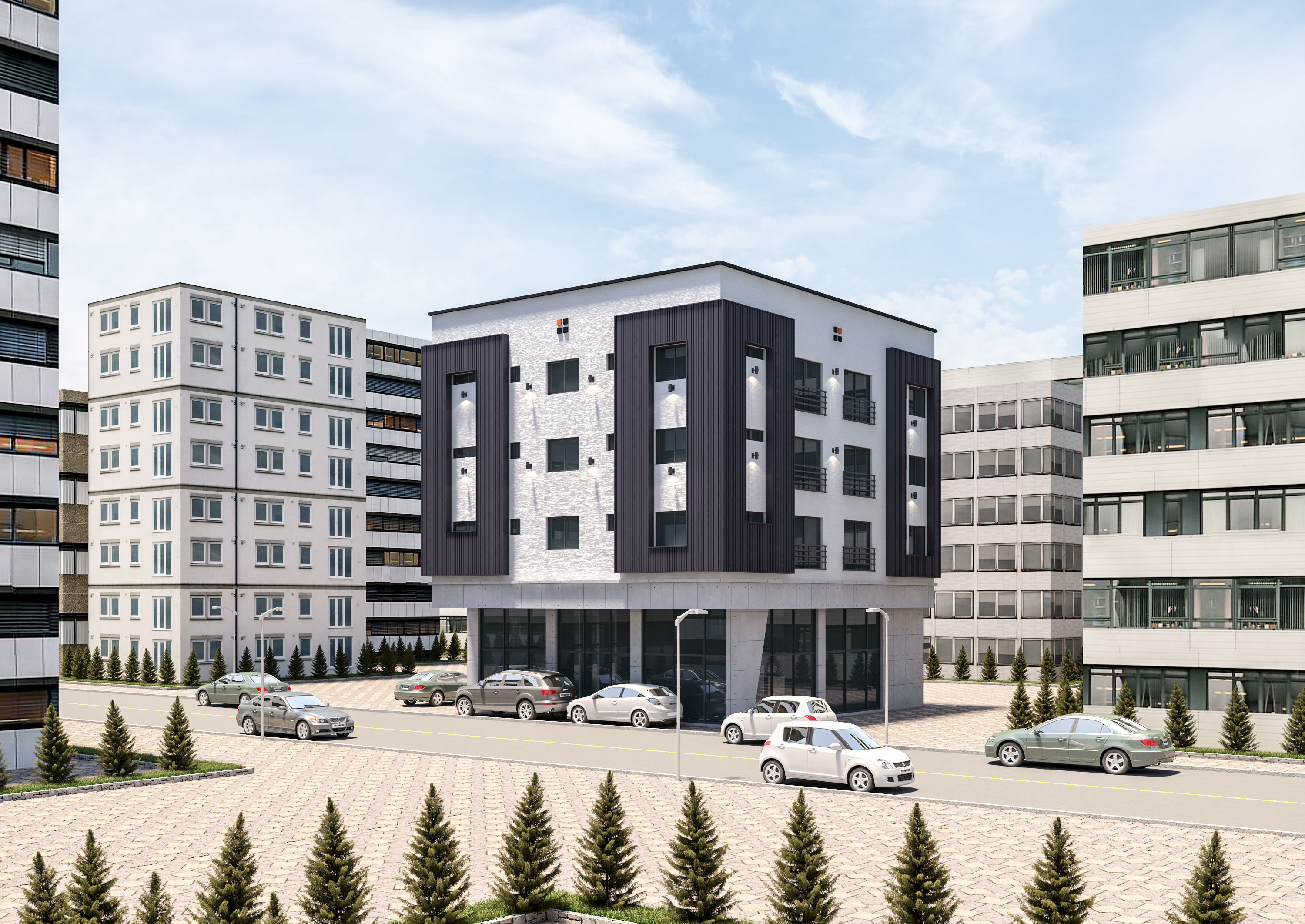 modern house 10set 3D model_1