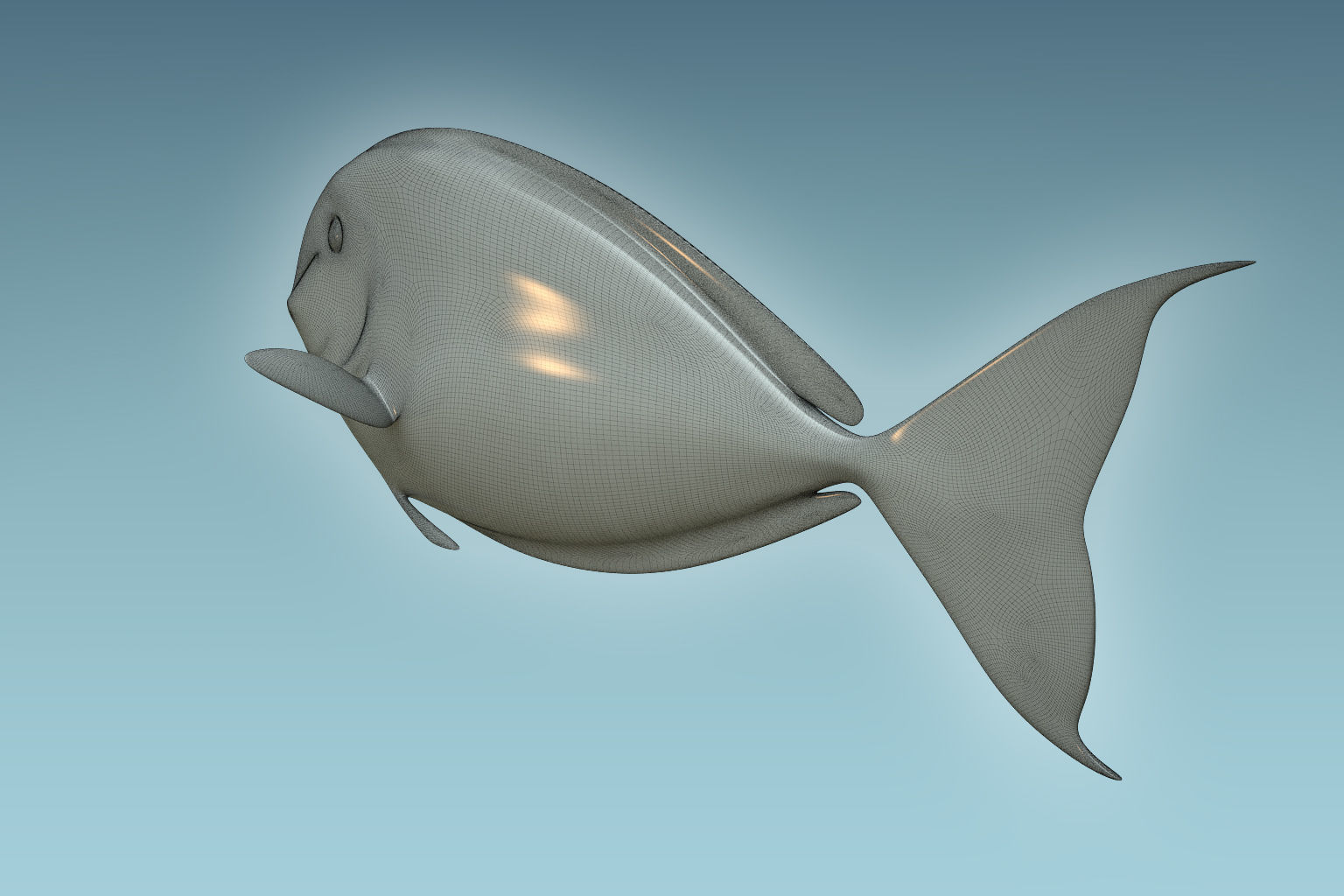 Pale Fish 2 3D model_7