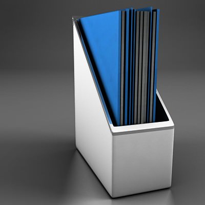 Carpetero magazine holder with pages 3D model_3