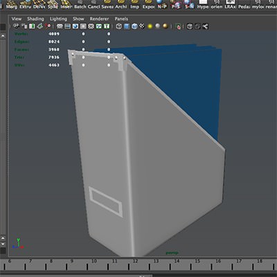 Carpetero magazine holder with pages 3D model_2