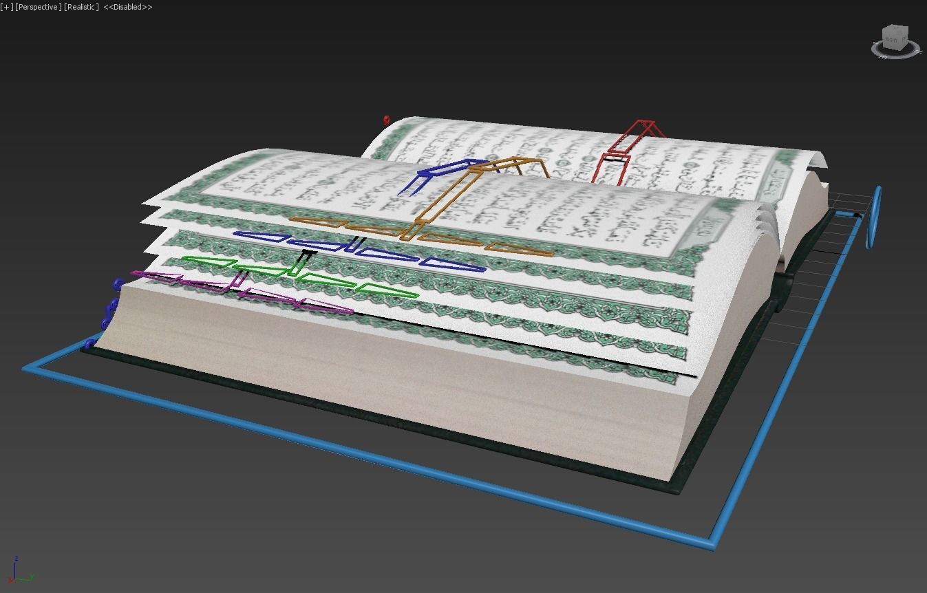 Quran with animation Low-poly 3D model_14