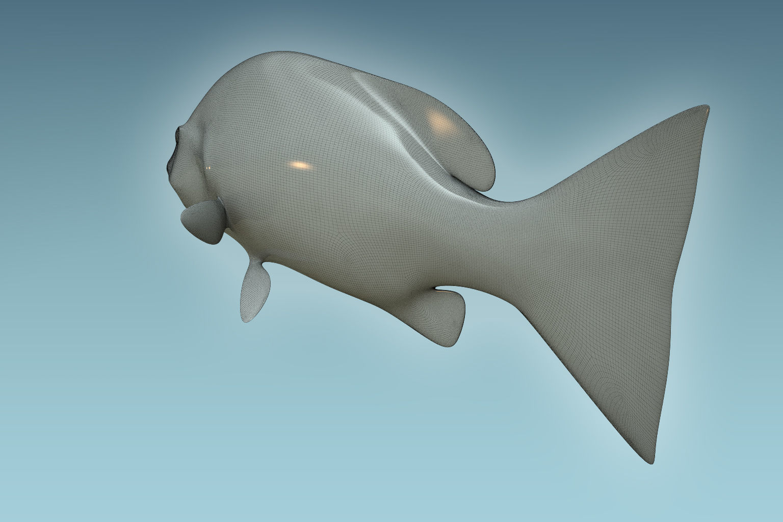 Snapper Fish 3D model_7