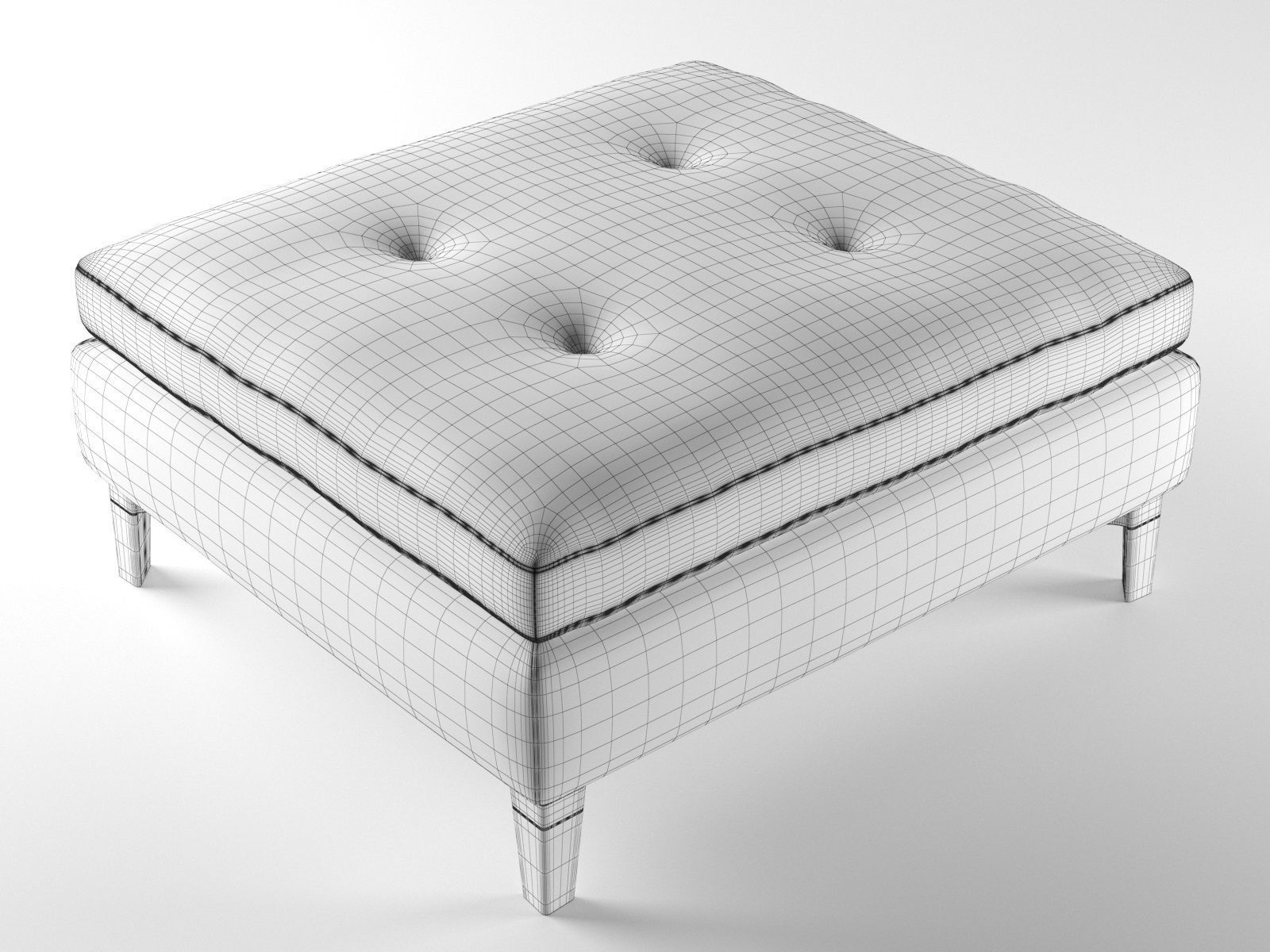 Andersen Armchair with Footstool 3D model_4