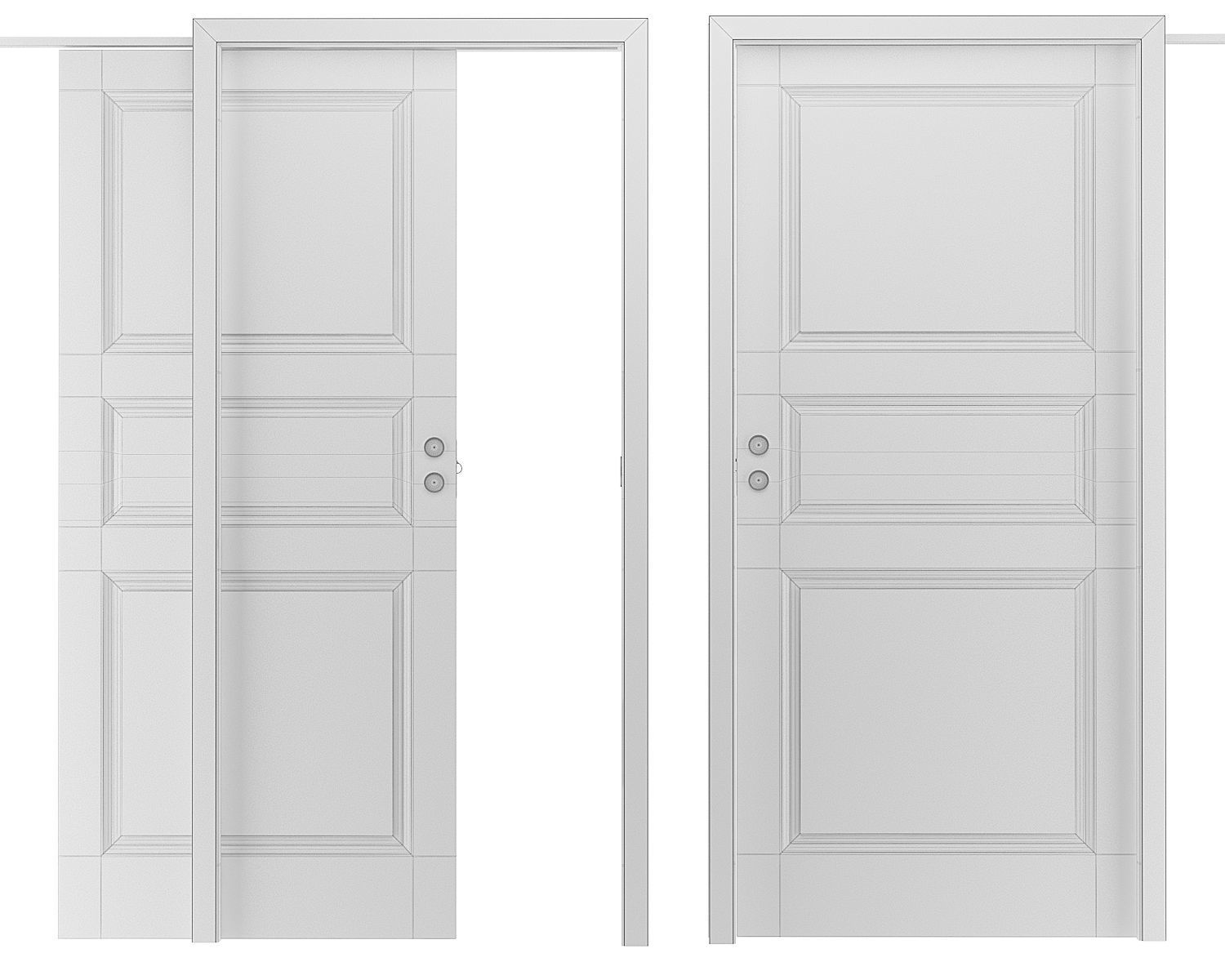 Sliding Door 02 3D model_5
