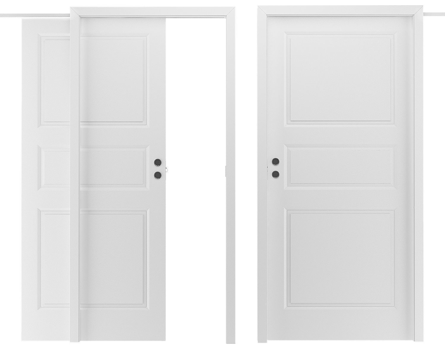 Sliding Door 02 3D model_1