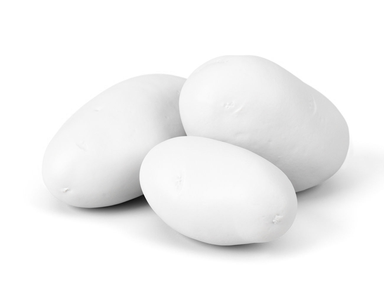 Three Different Photorealistic Potato 3D Scans 3D model_6