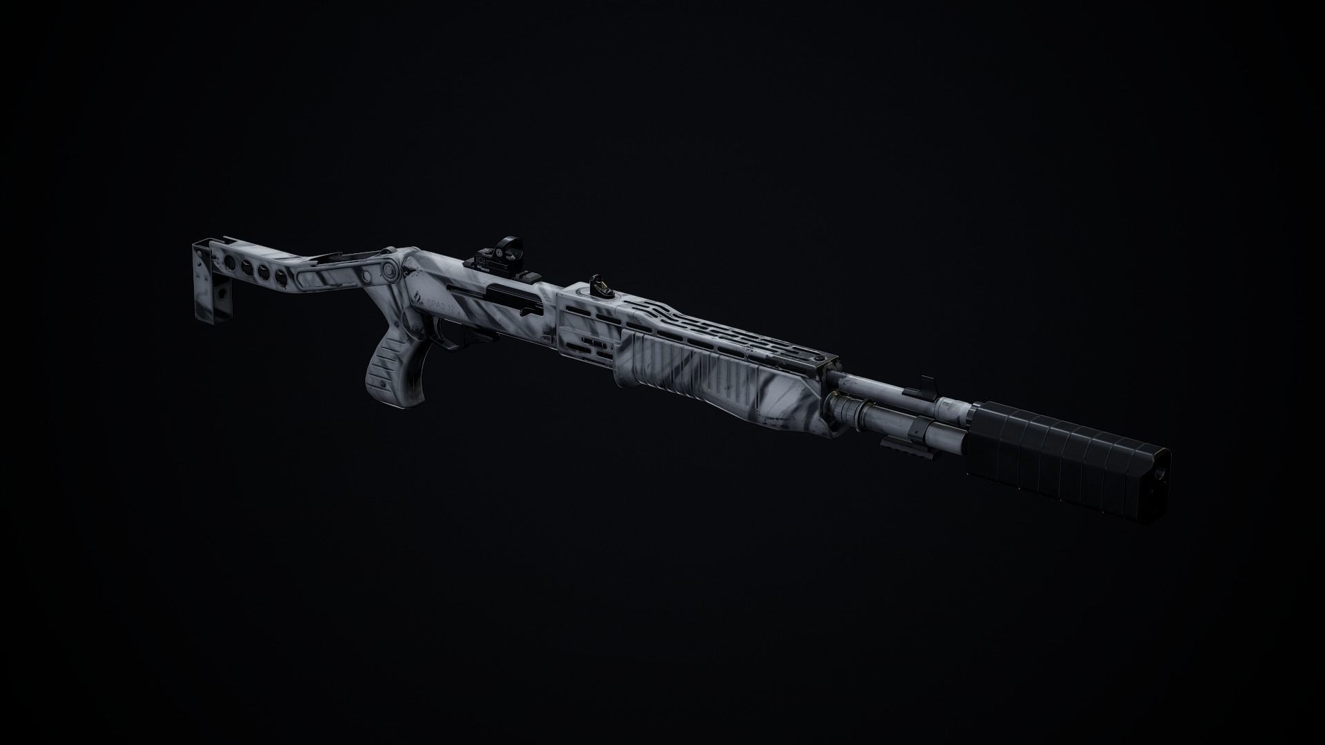 SPAS 12 PBR Low-poly 3D model_6