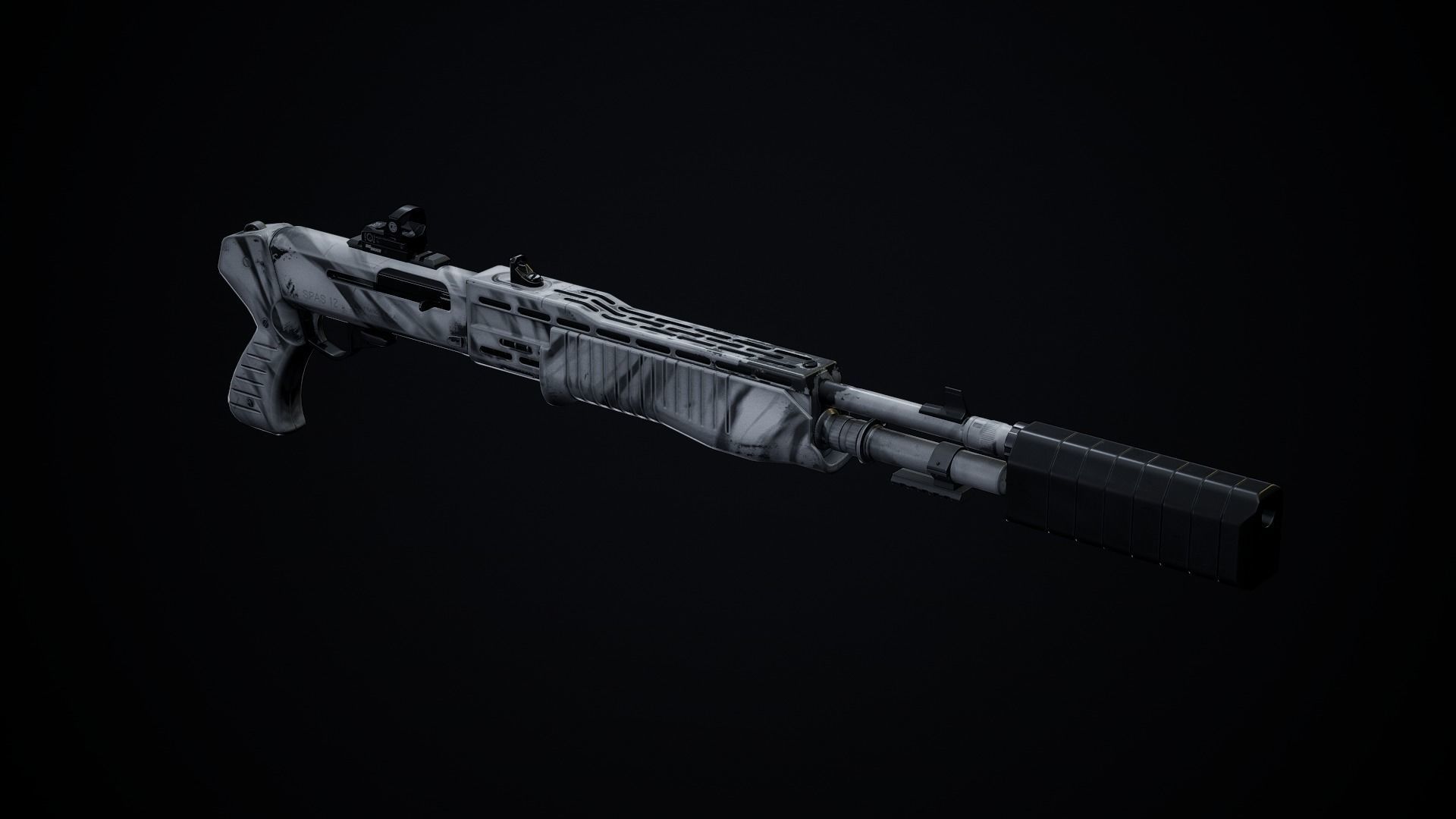 SPAS 12 PBR Low-poly 3D model_8