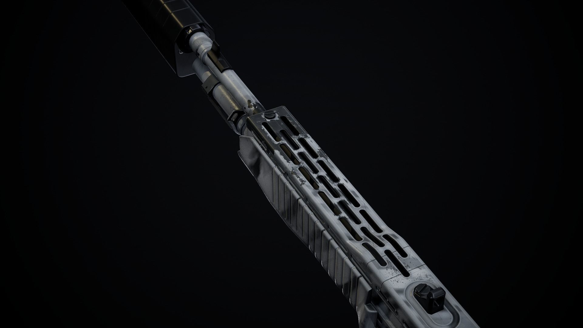 SPAS 12 PBR Low-poly 3D model_7