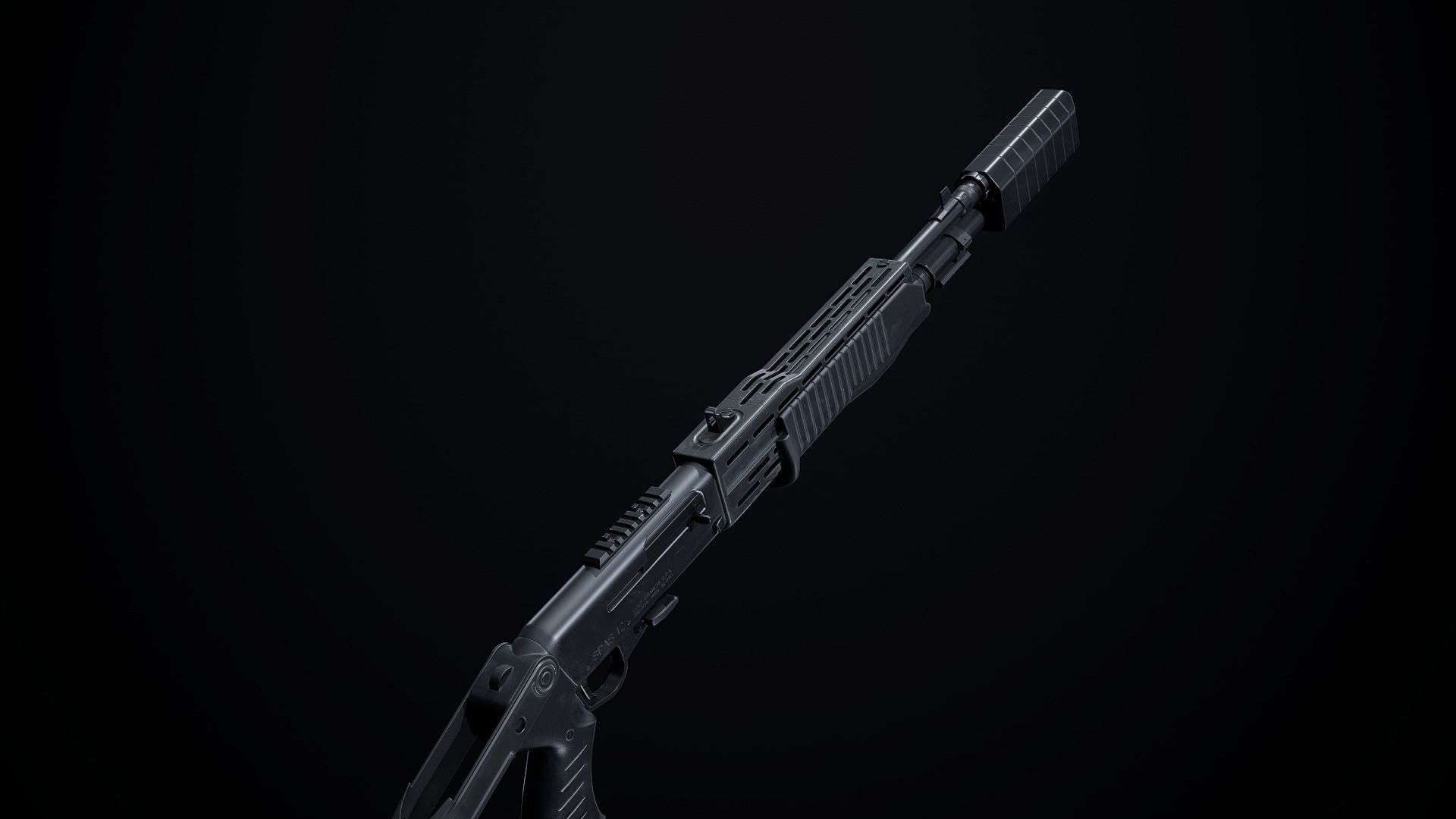 SPAS 12 PBR Low-poly 3D model_2