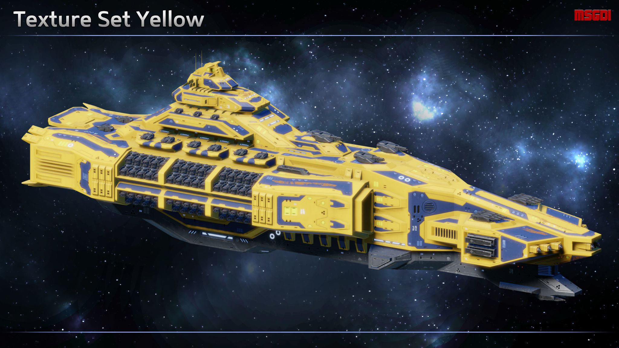 Spaceship Siege Battleship Venom Low-poly 3D model_12