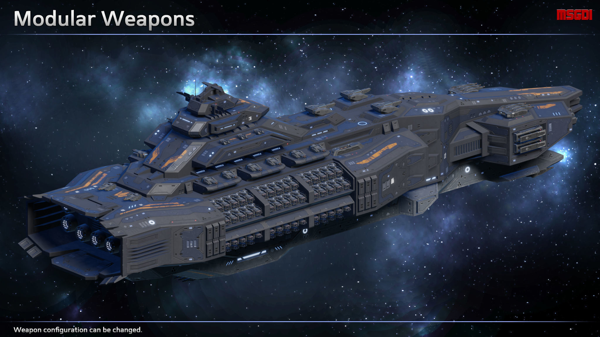 Spaceship Siege Battleship Venom Low-poly 3D model_5